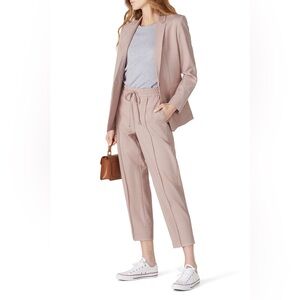 Club Monaco - Pink Pattern Pull On Trousers - Size 4 - Crop Length - Size 4